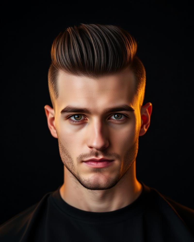 Klassisk pompadour, færdig styling